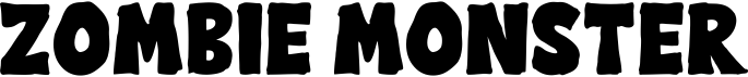 preview image of the Zombie Monster font