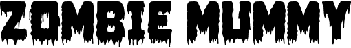 preview image of the Zombie Mummy font