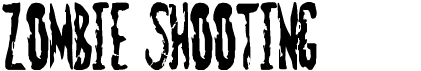 preview image of the Zombie Shooting font