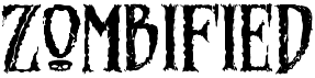 preview image of the Zombified font