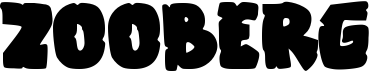preview image of the Zooberg font