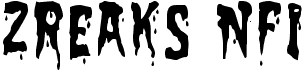 preview image of the Zreaks NFI font