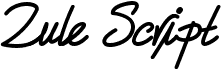 preview image of the Zule Script font