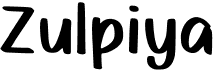 preview image of the Zulpiya font