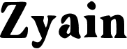 preview image of the Zyain font