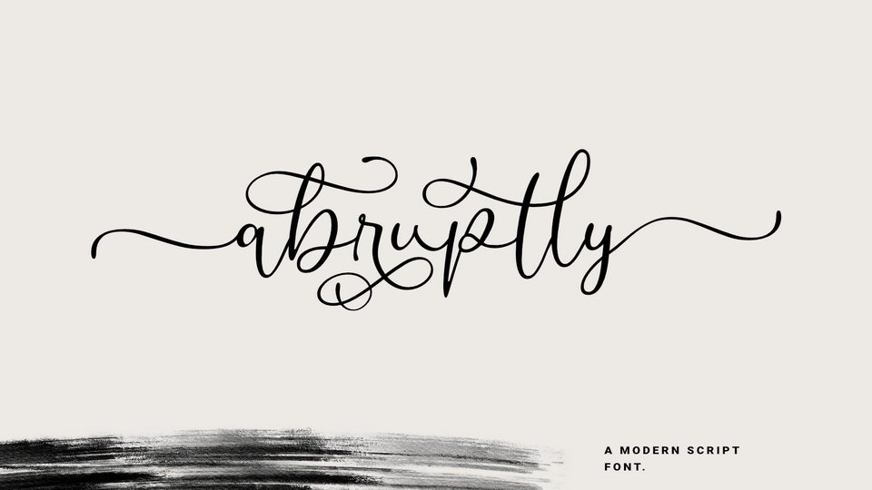 Abruptly