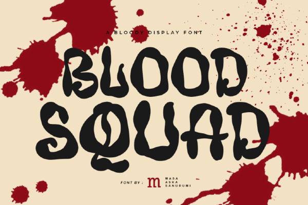 Blood Font Generator in use