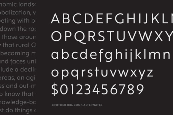 Brother 1816 font