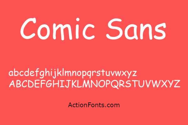 Comic Sans Font Generator in use