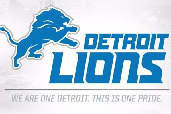 Detroit Lions font in use