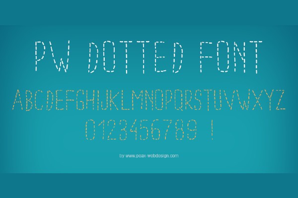Dotted Font Generator in use
