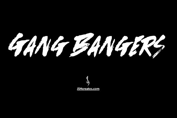 Gang Font Generator in use