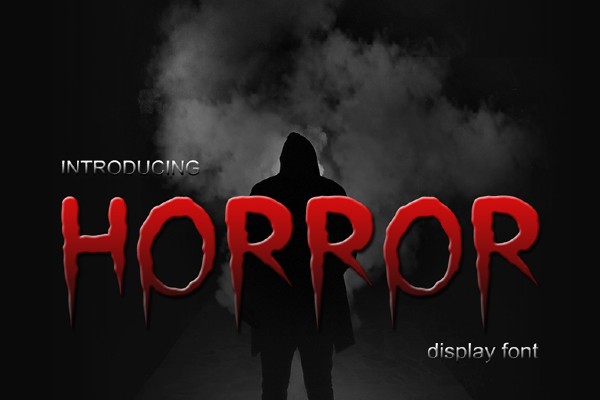 Horror Font Generator in use