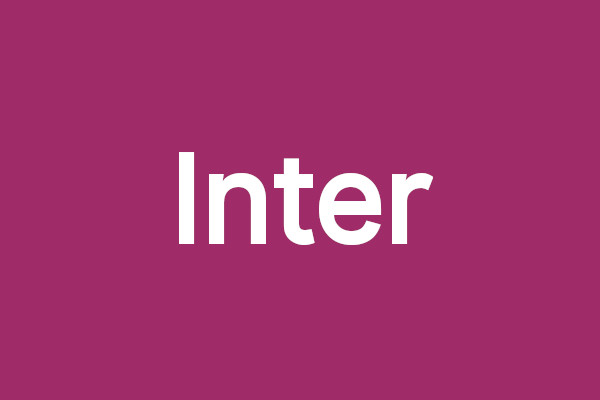 Inter font