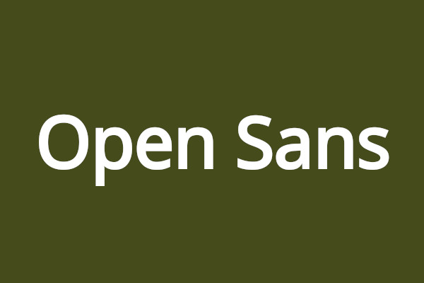 Open Sans font