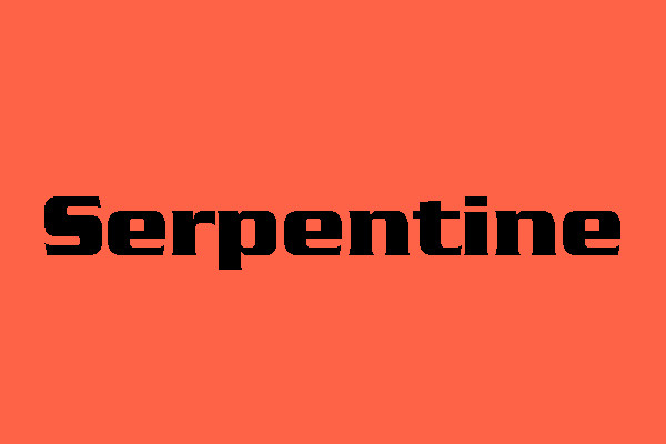 Serpentine font
