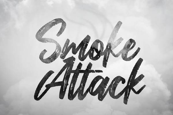 Smoke Font Generator in use