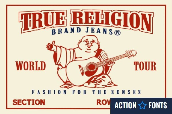True Religion font