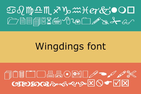 Wingdings font