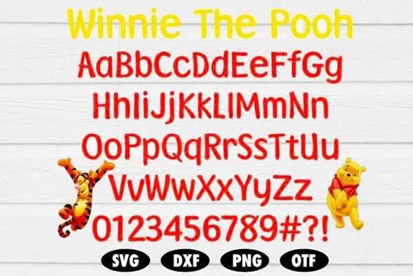 Winnie The Pooh font