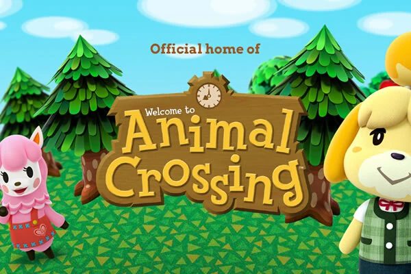 image of the official Animal Crossing font