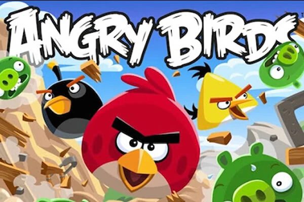 image of the official Angry Birds font