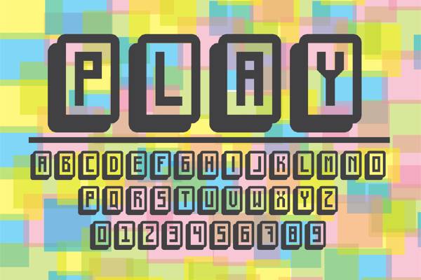 image of the official Baby Block fonts