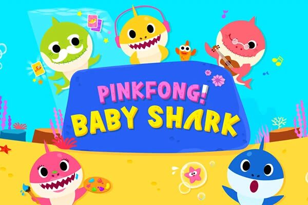 image of the official Baby Shark font