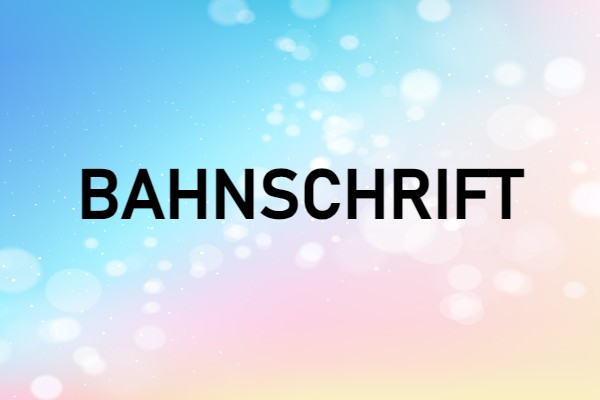 image of the official Bahnschrift font