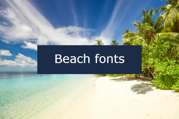 image of the official 27 Fresh Summer and Beach Fonts