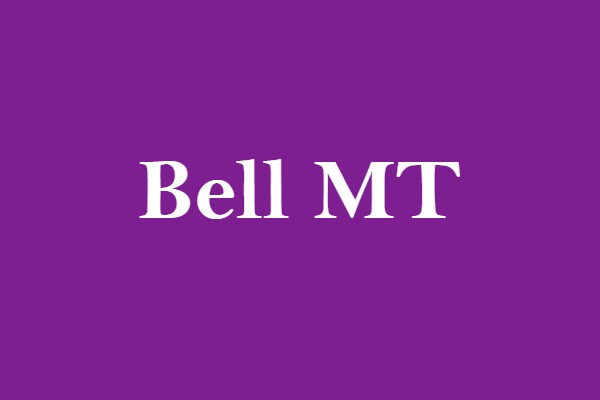 image of the official Bell MT font