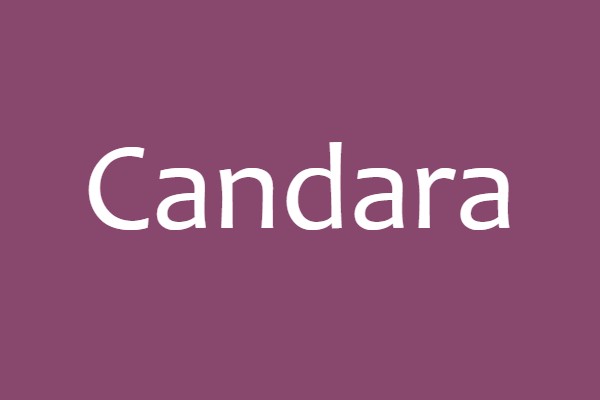 image of the official Candara font