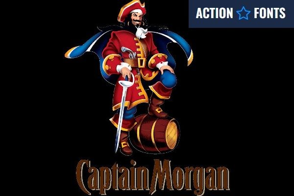 image of the official Captain Morgan font