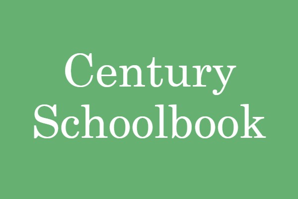 image of the official Century Schoolbook font