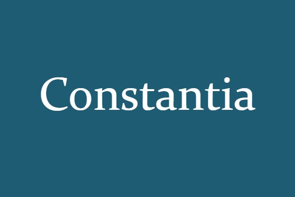 image of the official Constantia font