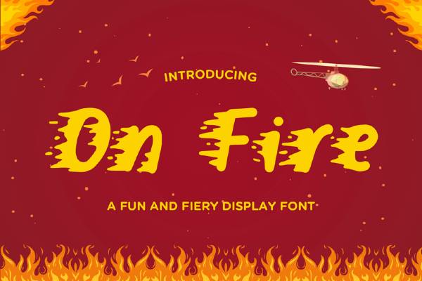 Flame Font - ActionFonts.com