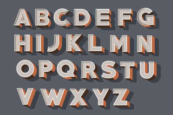 image of the official 3D fonts