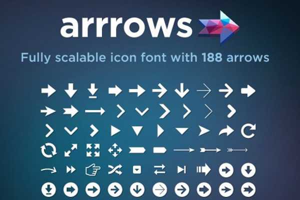 image of the official Arrow fonts