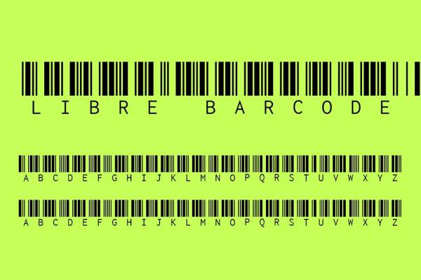 image of the official Barcode fonts