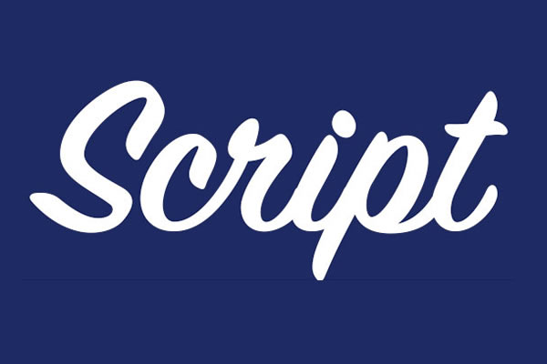 image of the official Script fonts