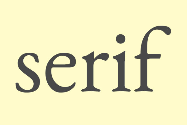 image of the official Serif fonts