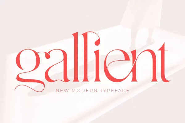 image of the official Gallient font