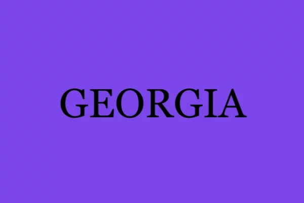 image of the official Georgia font
