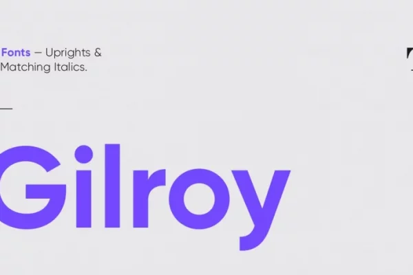 image of the official Gilroy font
