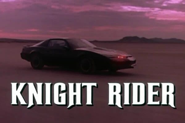 image of the official Knight Rider font