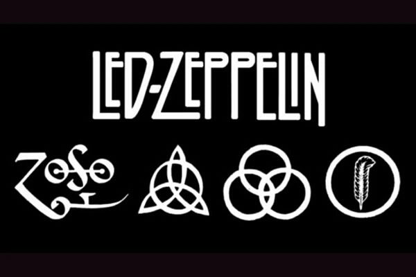 image of the official Led Zeppelin font
