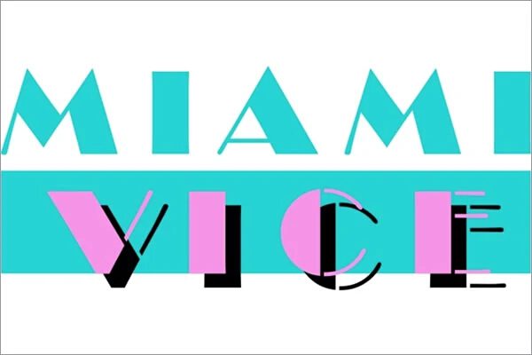 image of the official Miami Vice font