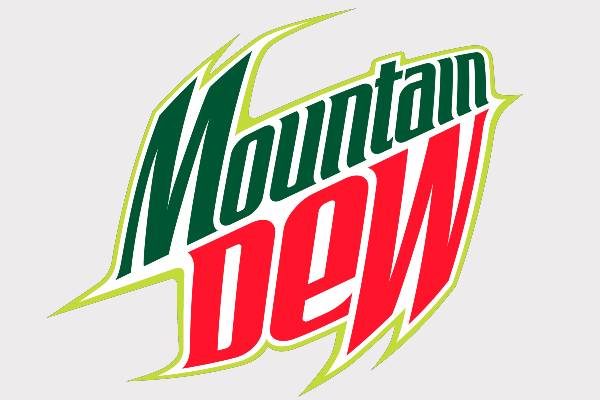 image of the official Mountain Dew font