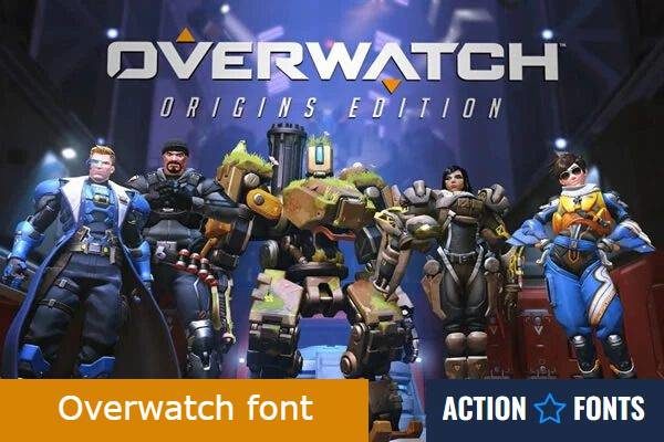 image of the official Overwatch font