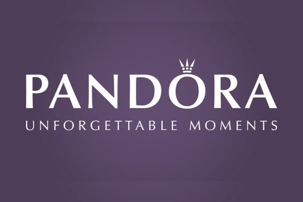 image of the official PANDORA font